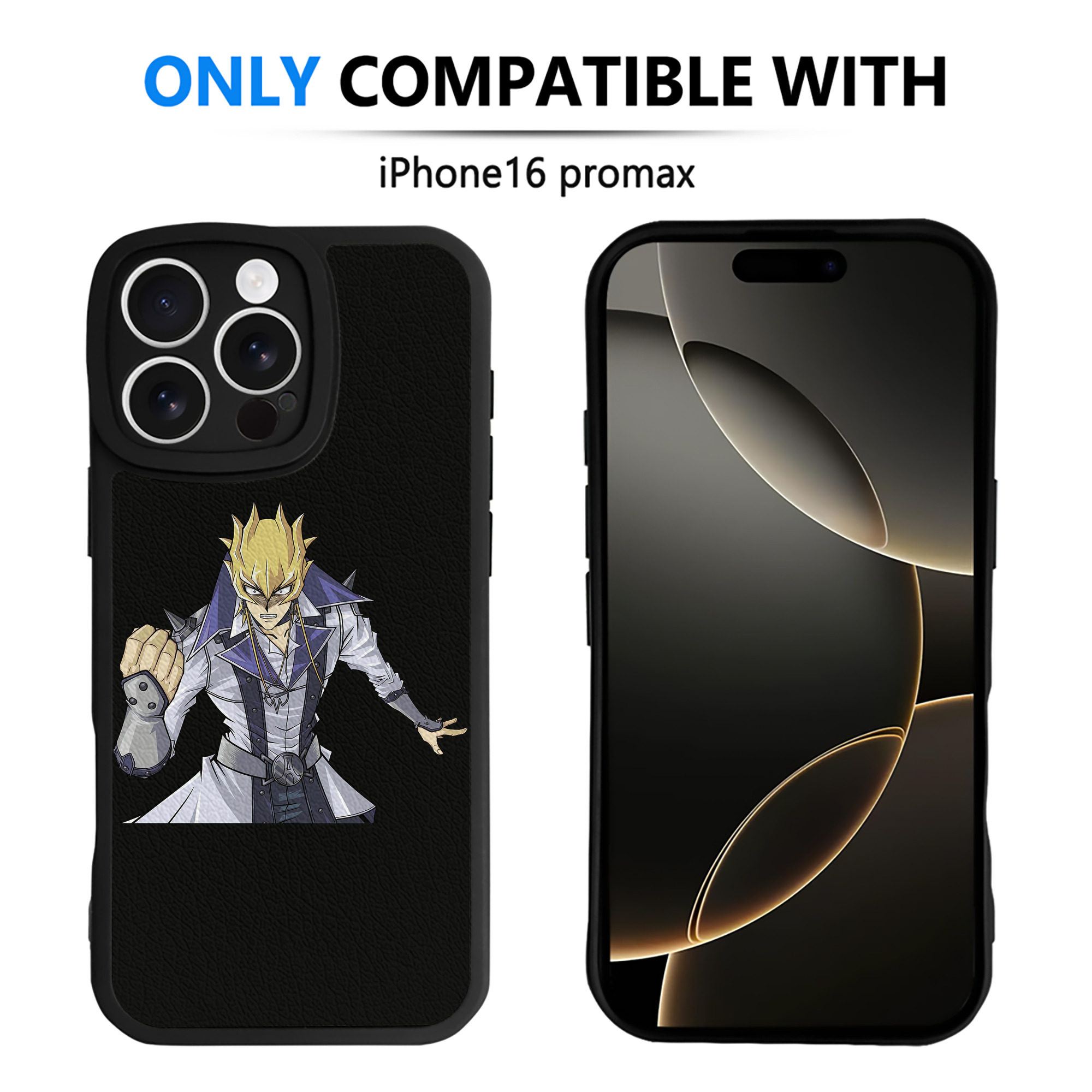 （画像用） 遊☆戯☆王 Yu-Gi-Oh! 【iPhone 16シリーズ対応】シリコンスマホケース（レザー調） 材質：シリコン